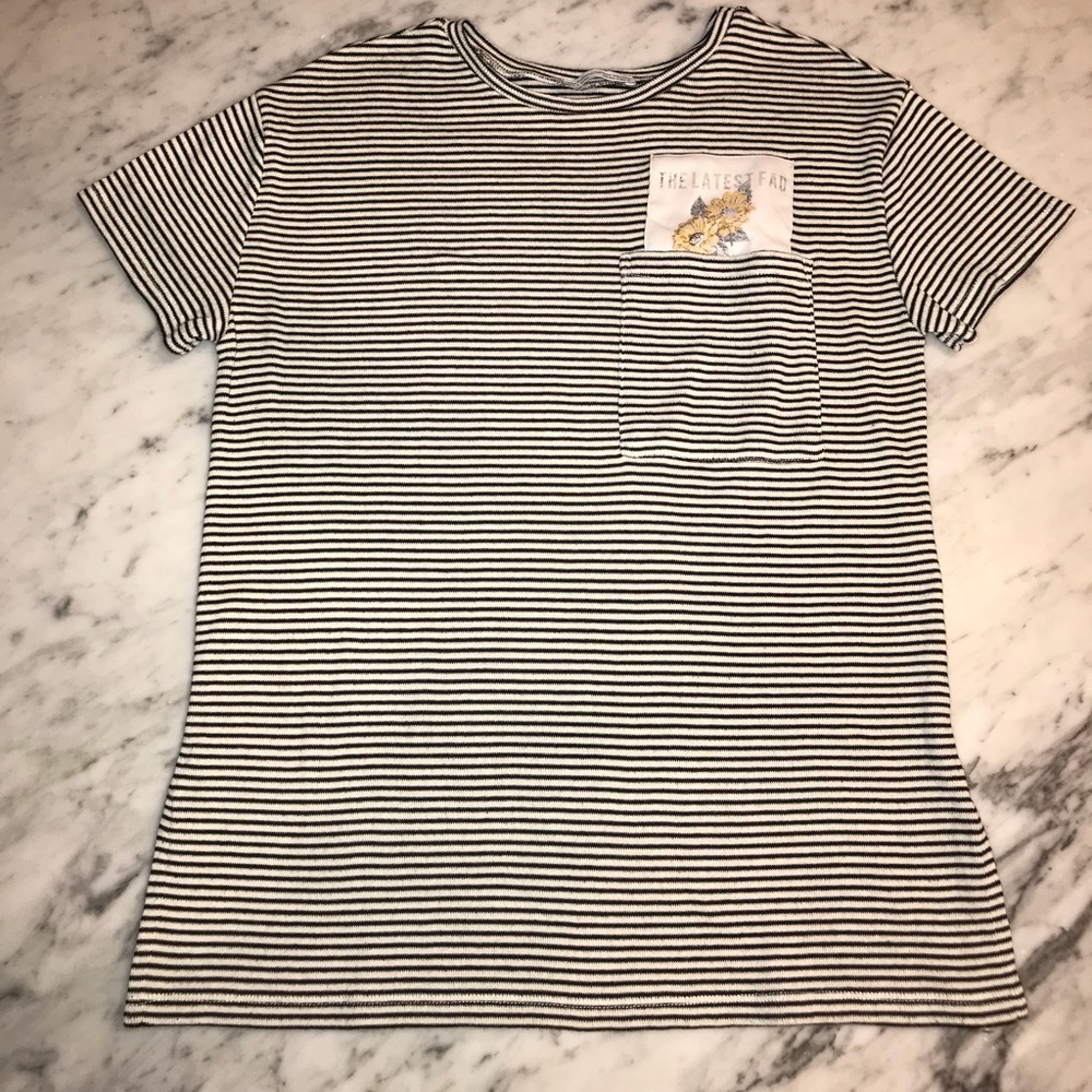 Zara Knit Pocket Tee